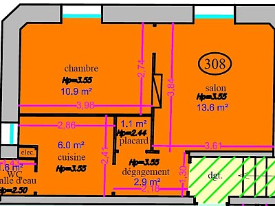 APPARTEMENT T2 A VENDRE - ST ETIENNE - 35 m2 - 33 000 &euro;