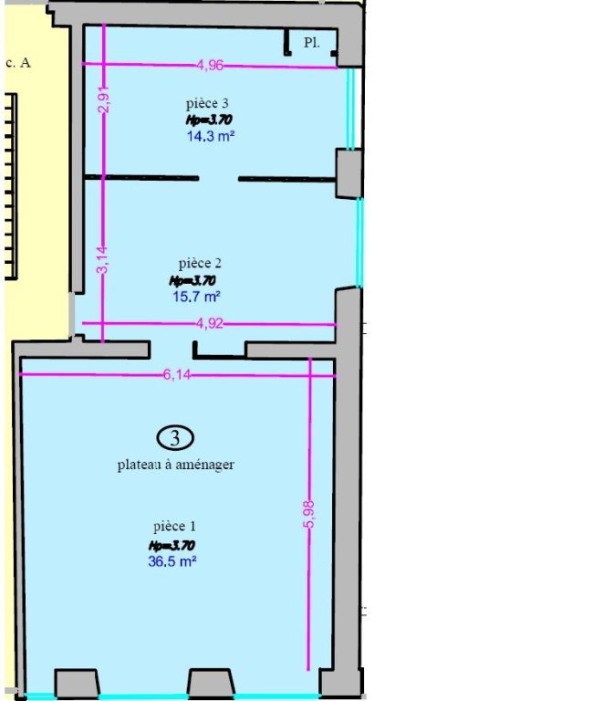APPARTEMENT T2 A VENDRE - ST ETIENNE - 66.5 m2 - 36 000 &euro;